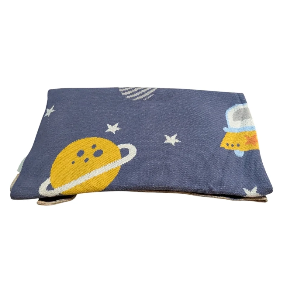 Frolics Kids Collection Galaxy Spaceship Baby Blanket Throw 46